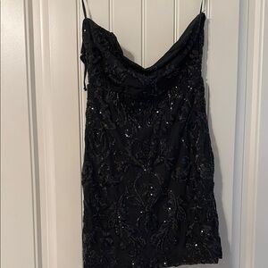 Windsor Black Sequin Mini Dress